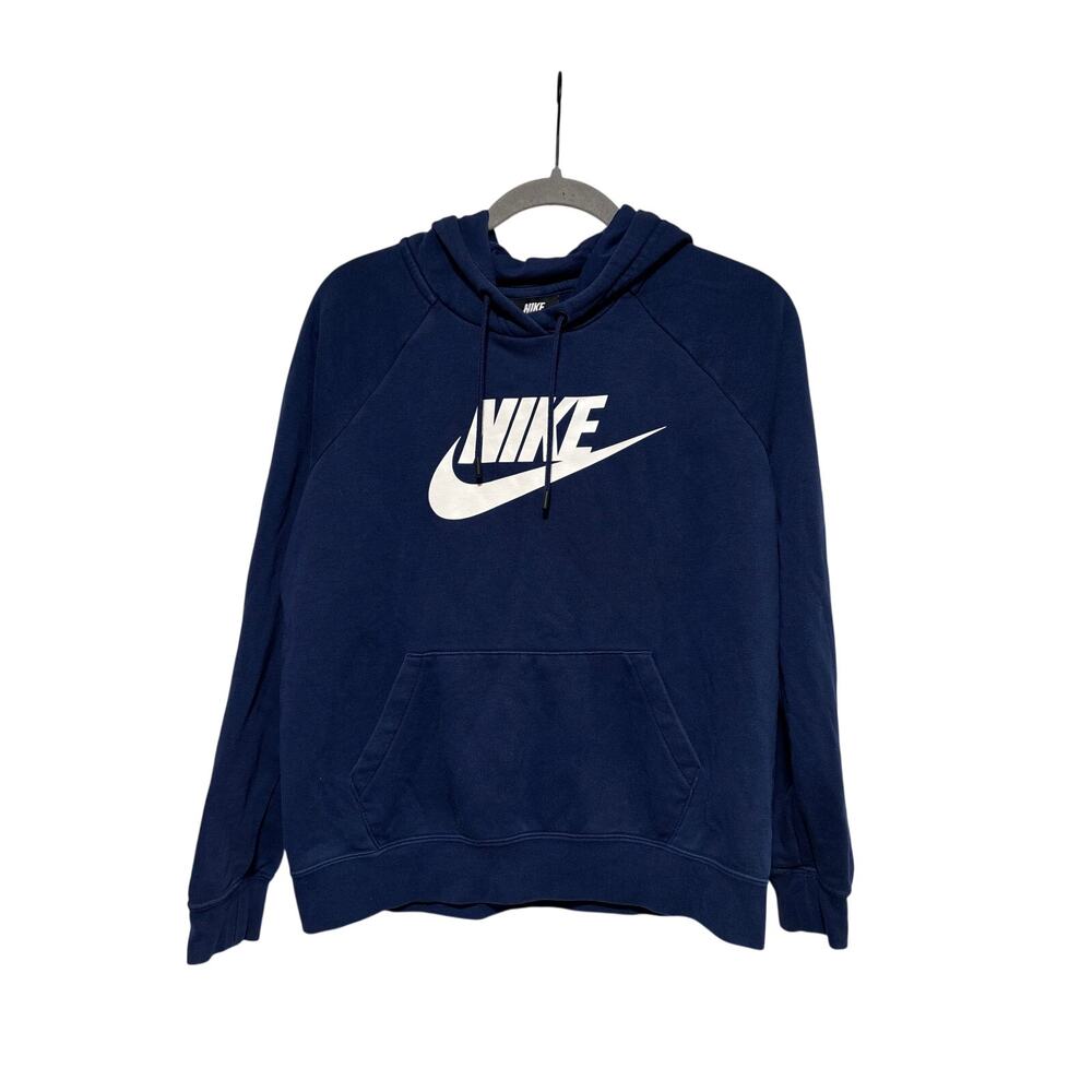 Nike Navy Blue Classic Hoodie Sweatshirt S - Picture 2 of 7